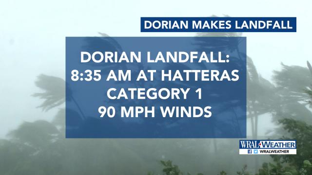 Hurricane Dorian makes landfall