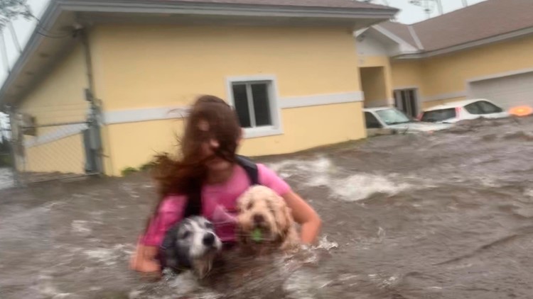 bahamas waist deep water dorian
