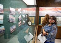 Exhibit at Nueces County Courthouse show Corpus Christi before and after 1919 hurricane