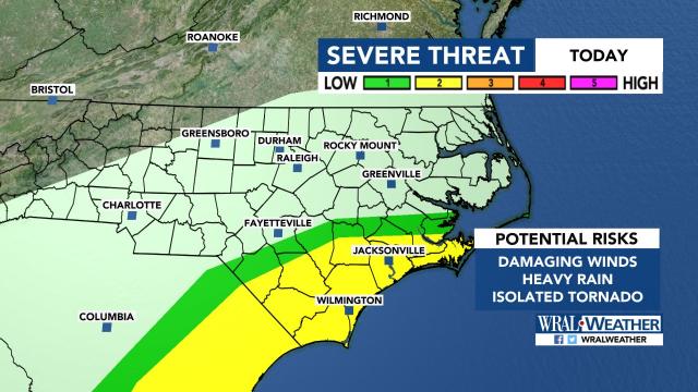 Severe weather threat for Saturday