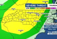 Triangle under level 3 risk for severe weather Halloween night