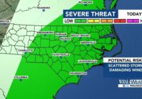Tornado warning issued for Johnston, Sampson and Wayne counties