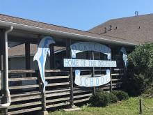 Ocracoke School, home of the dolphins