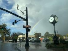 Downtown Cary rainbow