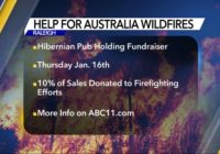 Hibernian Pub holding fundraiser for firefighters battling Australia wildfires