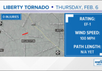 Tornado with 100 mph winds touched down in Randolph County, tracking less than half a mile: NWS