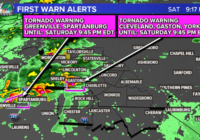 Live: Second tornado warning issued for Charlotte and Mecklenburg County