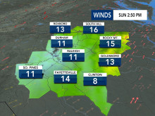 Wind Speeds, DMA