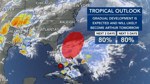 Potential topical system forming in Atlantic, could bring rip currents to NC beaches