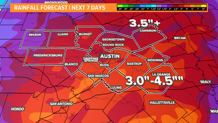 Projected rainfall 5/12/20