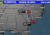 Tropical Storm Bertha makes landfall in SC