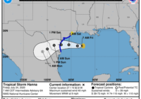 Forecast shows Tropical Storm Hanna gradually strengthening ahead of Texas landfall Saturday