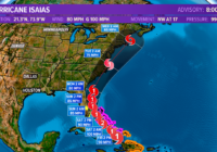Isaias now a hurricane; Outer Banks and Hampton Roads near the center in the cone of uncertainty