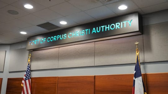 Members of the Port of Corpus Christi Authority Board of Commissioners hold a meeting on Dec. 11, 2018.