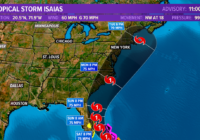 Tropical Storm Isaias likely to be a hurricane as it approaches Outer Banks, Hampton Roads