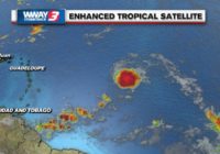 Tropical Storm Josephine forms in the central Atlantic Ocean