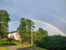 Beautiful Double Rainbow in Fayetteville