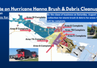 Hurricane Hanna Brush & Debris Collection Continues