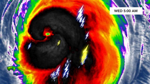 Hurricane Laura as of 5 a.m. Wednesday