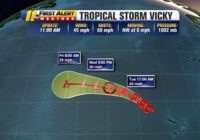Tropical Storm Vicky forms, becomes 20th named storm of Atlantic hurricane season