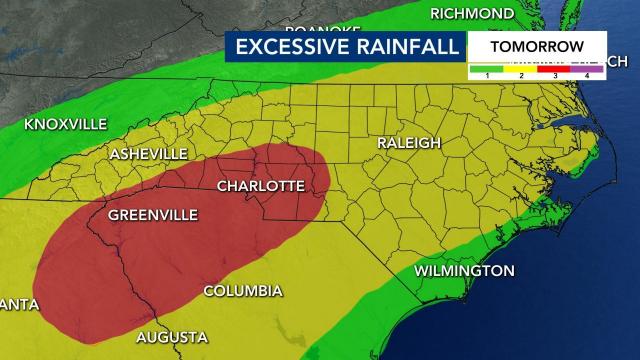 We are under a medium risk for excessive rainfall for Thursday. 