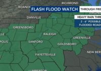 Triangle under Level 2 storm threat; flooded roads and damaging winds expected