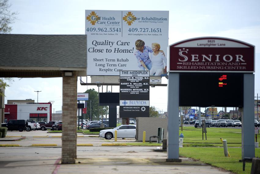 The Senior Rehabilitation & Skilled Nursing Center in Port Arthur on Sept. 3, 2020.