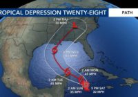 Tropical Depression No. 28 forms in Caribbean, could become Tropical Storm Zeta