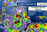 Delta strengthens to Cat. 2, expected to hit Gulf Coast as major hurricane