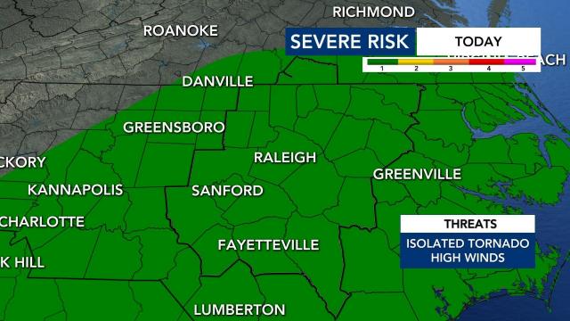 Level 1 risk for severe weather Thursday