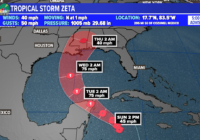 Tropical Storm Zeta setting records this week Tropical Storm Zeta setting records this week