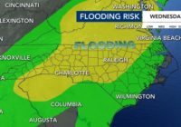 Flash flood watch issued for much of central NC, up to 3 inches of rain likely