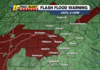Heavy rain causes flooding on I-440, Flash Flood Warning out for several counties