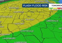 Much of central NC at risk for flooding, heavy rain on Wednesday