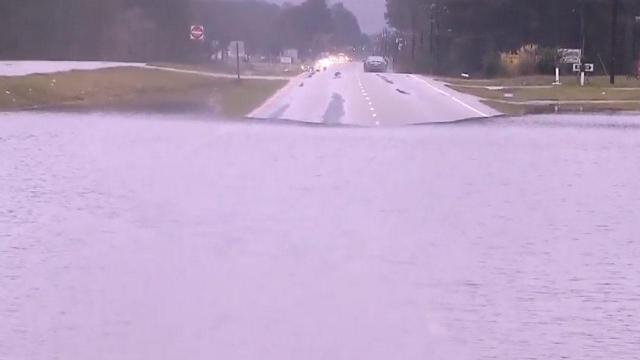 US 301 flooded in Rocky Mount