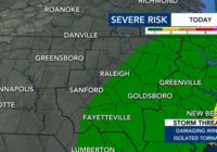 Triangle eastward under Level 1 risk for severe weather tonight