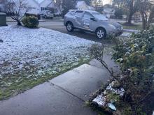 snow in Fuquay