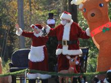 Four Oaks reverse Christmas parade