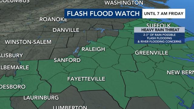 Flash flood watch Thursday into Friday