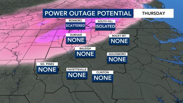 Power outage potential for Feb. 18, 2021