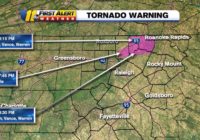 Tornado Watch remains in effect for much of central North Carolina as storms move through