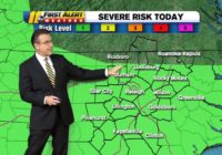 Central North Carolina under Level 1 for severe weather; strong storms with damaging winds possible later Saturday