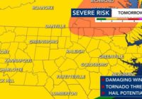 Another round of severe storms: Central NC under Level 2 risk of severe weather on Sunday