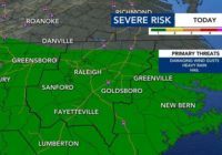 Severe Thunderstorm Watch issued as severe weather threat raised to level 2 for Triangle