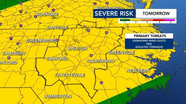 Severe weather risk for Sunday, March 28