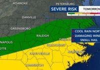 Saturday looks to be washout; Threat of severe weather lingers