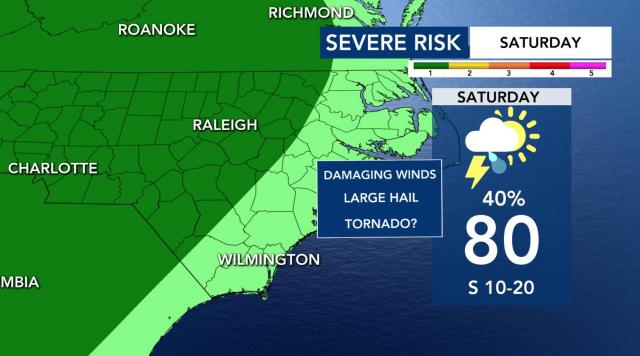 Severe risk Saturday 