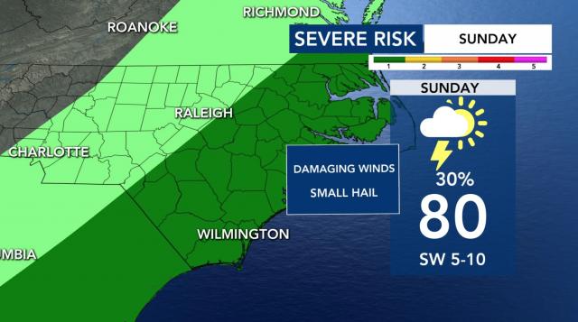 Severe risk Sunday