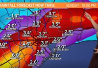 TIMELINE: When to expect heavy rainfall in the Houston area; isolated street flooding possible