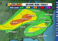 NC Weather: Severe weather risk at level 1 and 2 for central North Carolina